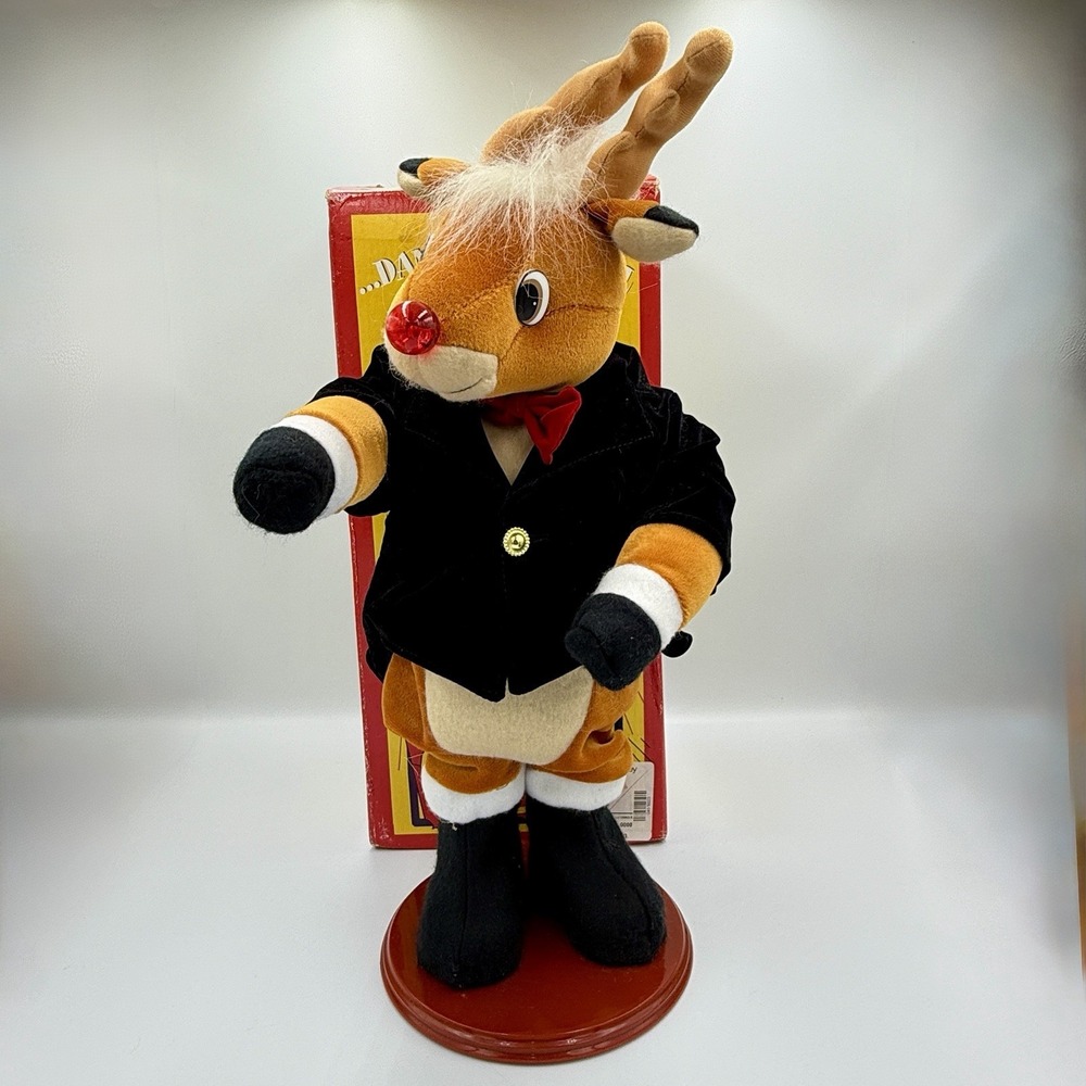 Animated Rudolph Red Nosed Reindeer 18" Dancing Musical Animated Christmas VIDEO